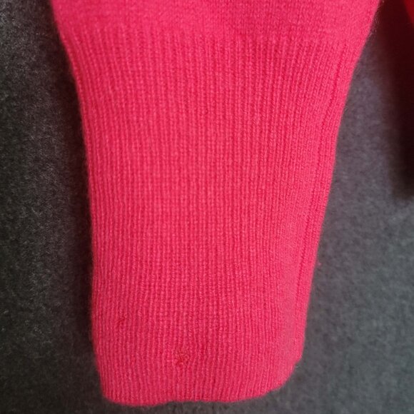 Nordstrom Halogen Size M 2-Ply 100% Cashmere Hot Pink Pullover Sweater - Picture 8 of 11